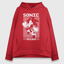 Женское худи оверсайз Sonic - game