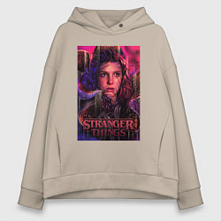 Женское худи оверсайз Stranger Things eleven
