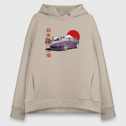 Женское худи оверсайз Toyota Supra A80 Mk4 Japan Legend