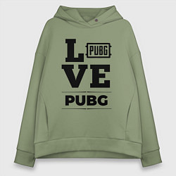 Женское худи оверсайз PUBG love classic