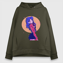 Женское худи оверсайз Misato Katsuragi Evangelion