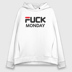 Женское худи оверсайз Fuck monday, anti-brand, fila