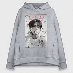 Толстовка оверсайз женская Lee Know Stray Kids, цвет: меланж