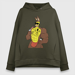 Женское худи оверсайз Homer Simpson - mighty rabbit