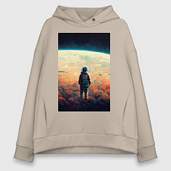 Женское худи оверсайз I want to be an astronaut