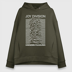 Толстовка оверсайз женская Joy Division, цвет: хаки