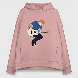 Толстовка оверсайз женская Ed Sheeran, цвет: пыльно-розовый