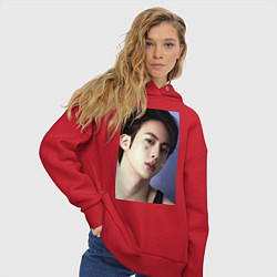 Толстовка оверсайз женская Handsome Jin, цвет: красный — фото 2