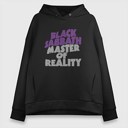 Толстовка оверсайз женская Black Sabbath Master of Reality, цвет: черный
