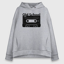 Женское худи оверсайз Old school music