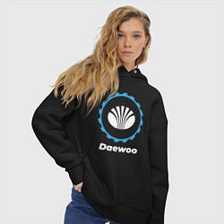 Толстовка оверсайз женская Daewoo в стиле Top Gear, цвет: черный — фото 2