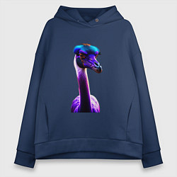 Толстовка оверсайз женская Ostrich, цвет: тёмно-синий