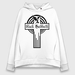 Женское худи оверсайз Black Sabbath Cross