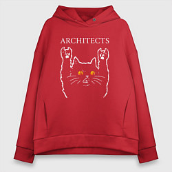 Женское худи оверсайз Architects rock cat