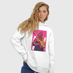 Толстовка оверсайз женская Dangerous Jacket, цвет: белый — фото 2