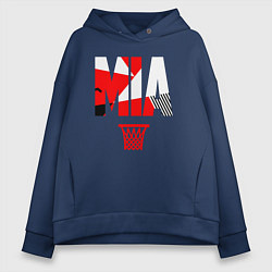 Толстовка оверсайз женская Miami buckets, цвет: тёмно-синий