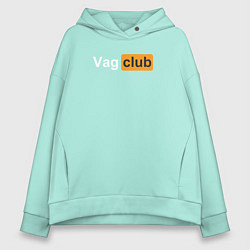 Толстовка оверсайз женская Vag club, цвет: мятный