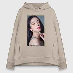 Женское худи оверсайз Kim Jisoo