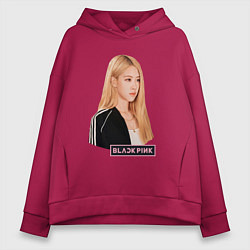 Женское худи оверсайз Blackpink Rose music