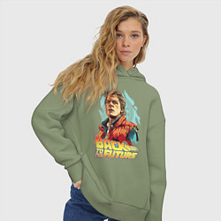 Толстовка оверсайз женская Michael J Fox, цвет: авокадо — фото 2
