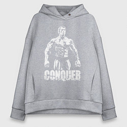 Толстовка оверсайз женская Arnold conquer, цвет: меланж