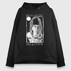 Толстовка оверсайз женская Bring Me the Horizon girl, цвет: черный