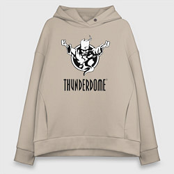 Толстовка оверсайз женская Thunderdome v 2, цвет: миндальный