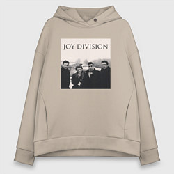 Толстовка оверсайз женская Тру фанат Joy Division, цвет: миндальный