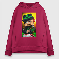 Женское худи оверсайз Roblox green man