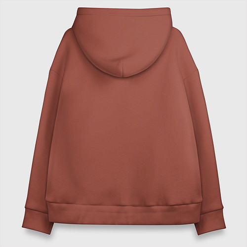 Женское худи оверсайз Твой стиль релакс / Кирпичный – фото 2