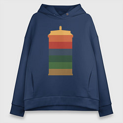 Женское худи оверсайз Color tardis