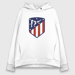 Толстовка оверсайз женская Atletico Madrid FC, цвет: белый