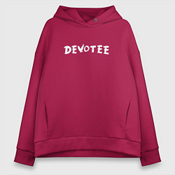 Толстовка оверсайз женская Depeche Mode - Devotee Mode, цвет: маджента
