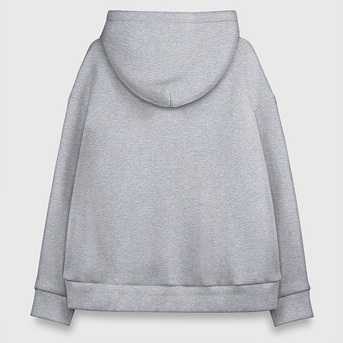 Женское худи оверсайз Медоед высунул язык / Меланж – фото 2