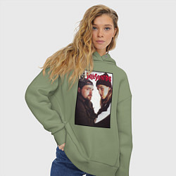 Толстовка оверсайз женская Jay and Silent Bob, цвет: авокадо — фото 2