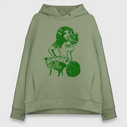 Толстовка оверсайз женская Go Celtics, цвет: авокадо