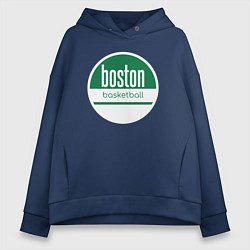 Толстовка оверсайз женская Boston basket, цвет: тёмно-синий