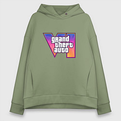 Женское худи оверсайз GTA VI logo