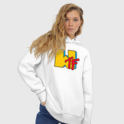 Толстовка оверсайз женская MTV WTF, цвет: белый — фото 2