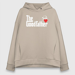Толстовка оверсайз женская The godfather love, цвет: миндальный