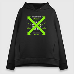 Женское худи оверсайз Скрещенные стрелки streetwear