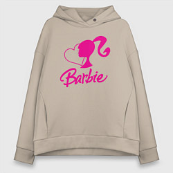 Женское худи оверсайз Barbie heart