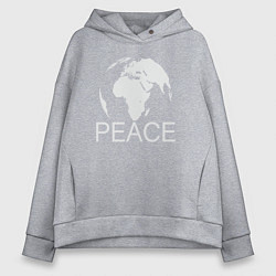 Женское худи оверсайз World peace