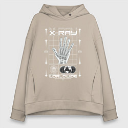 Женское худи оверсайз X-ray streetwear