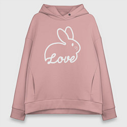 Женское худи оверсайз Love bunny