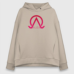 Толстовка оверсайз женская Auza Corp Red, цвет: миндальный