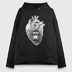 Женское худи оверсайз Dead heart