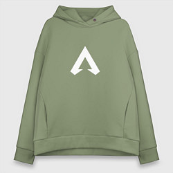 Толстовка оверсайз женская Logo apex, цвет: авокадо