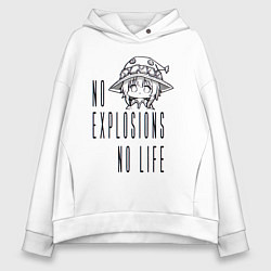 Женское худи оверсайз No explosions no life