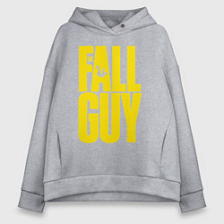 Женское худи оверсайз The fall guy logo